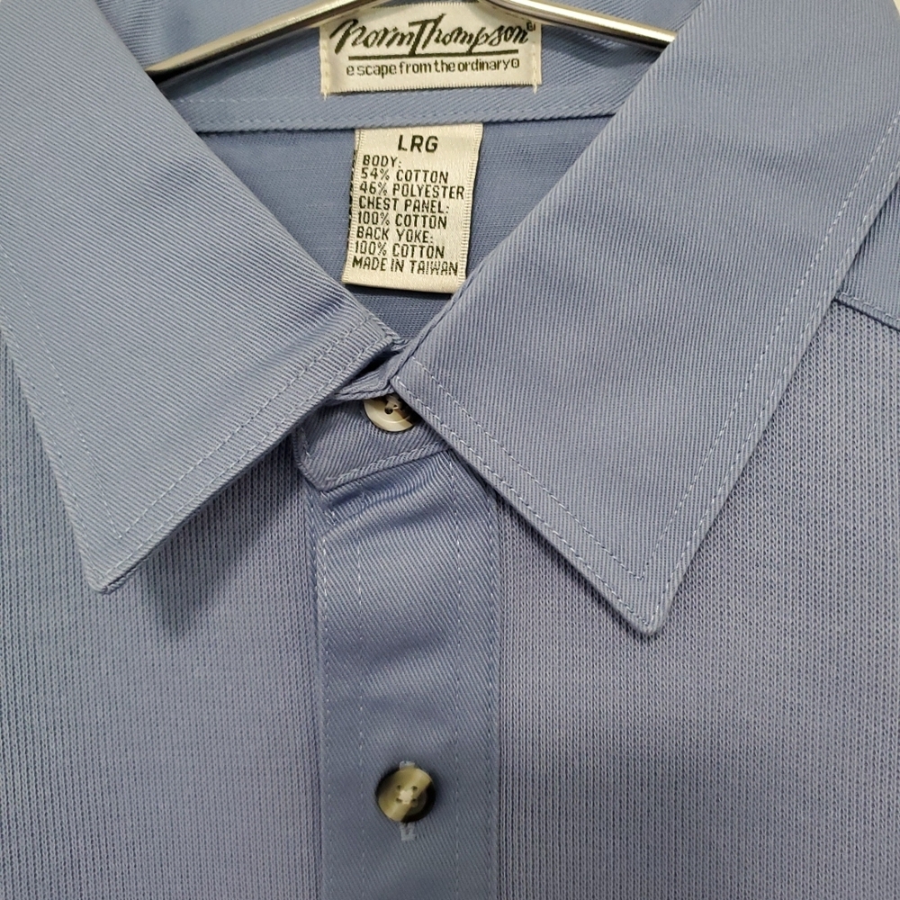 Norm Thompson Men's Light Blue Button Down Shirt